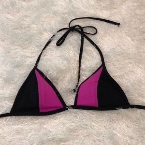 Purple and black PINK bathing suit